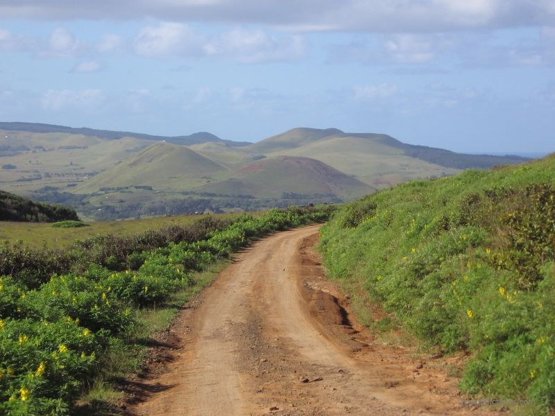 Rano Kau road pascua